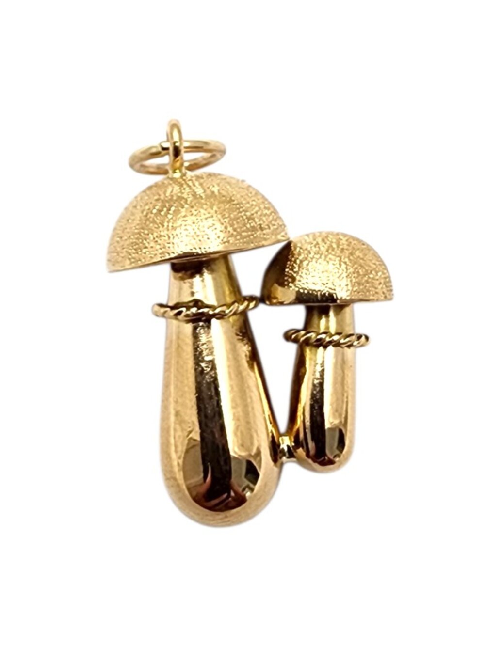 18K Yellow Gold Mushrooms Pendant #25783